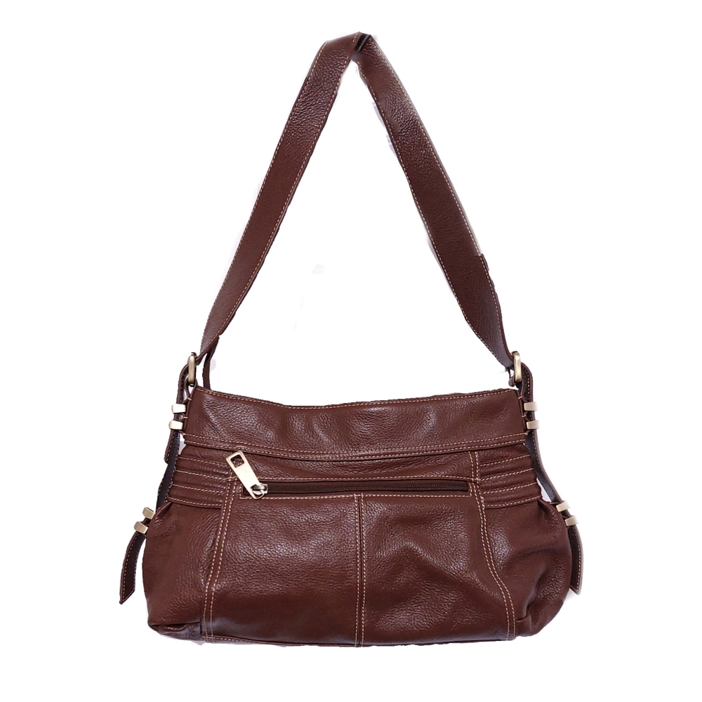 New! Clarks Genuine Pebbled Leather One Strap Shoulder Bag - Picture 6 of 7